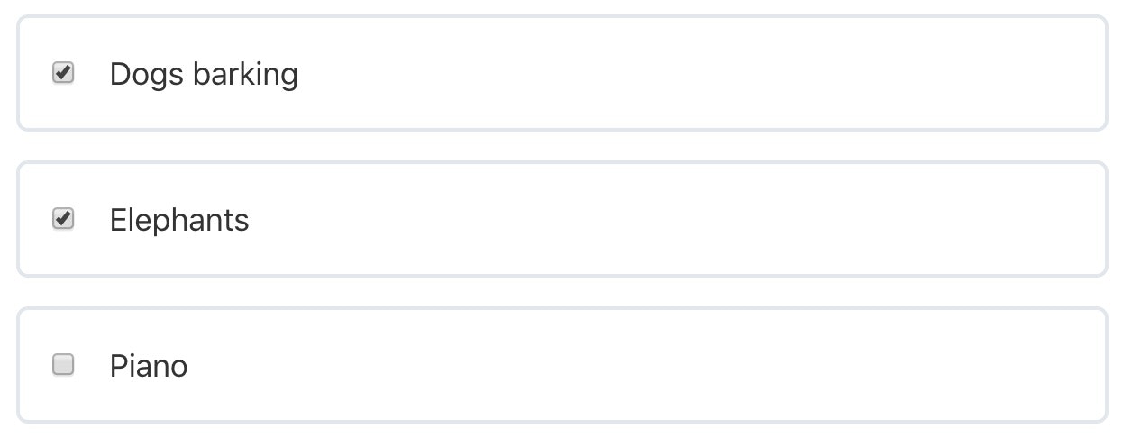 LearnDash multiple choice question, frontend example