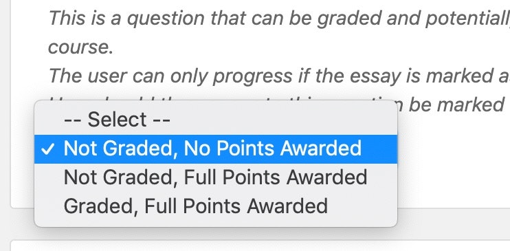 LearnDash grading options for essay questions